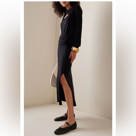 Marina Moscone Dresses & Skirts - $650 Marina Moscone Twist Wool And Cashmere-Blend Midi Skirt NWT